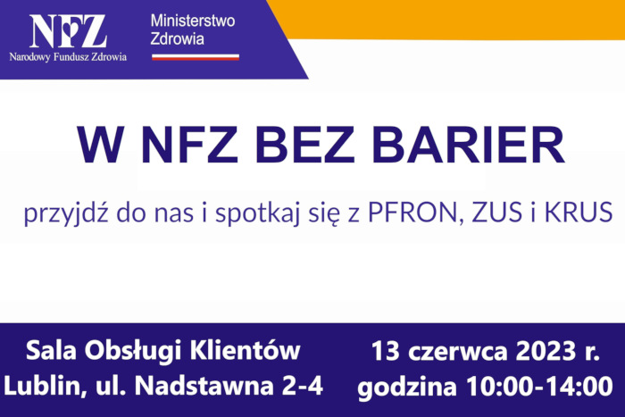 Infografika:W NFZ BEZ BARIER
