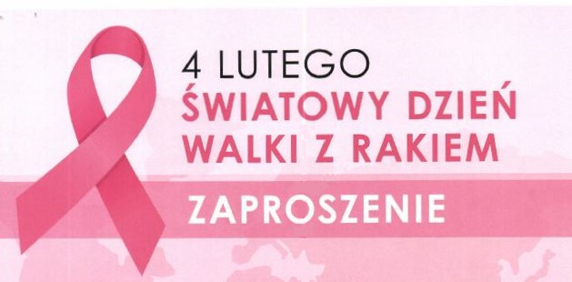 Infografika - 4 lutego Światowy dzień walki z rakiem zaprosznie