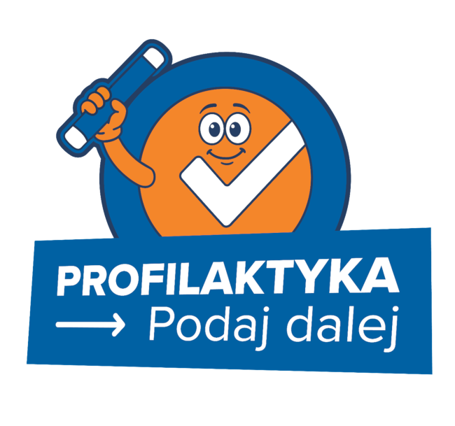 Uśmiechnięta twarz - profilaktyka infografika